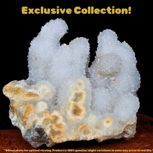 Rainbow Quartz Crystal Cluster 326g Large Cabinet Specimen India 8x7cm