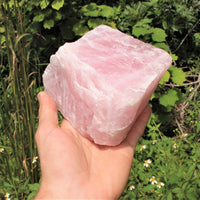 JUMBO Rose Quartz Raw Natural Crystal Specimen: 1 - 2 lb HUGE Chunk (Love Stone)