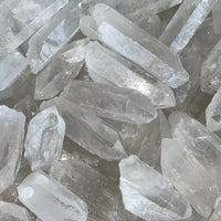 1/2 Lb Quartz Crystal Point Collection, 1.5" - 3.5" Natural Clear Quartz Points