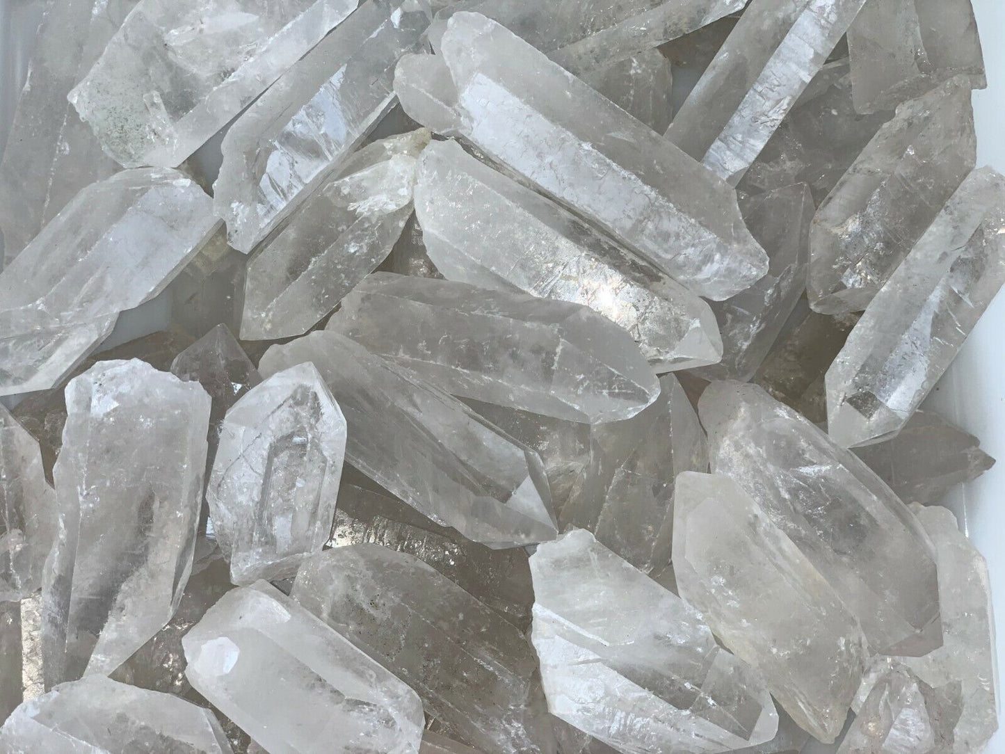 1/2 Lb Quartz Crystal Point Collection, 1.5" - 3.5" Natural Clear Quartz Points