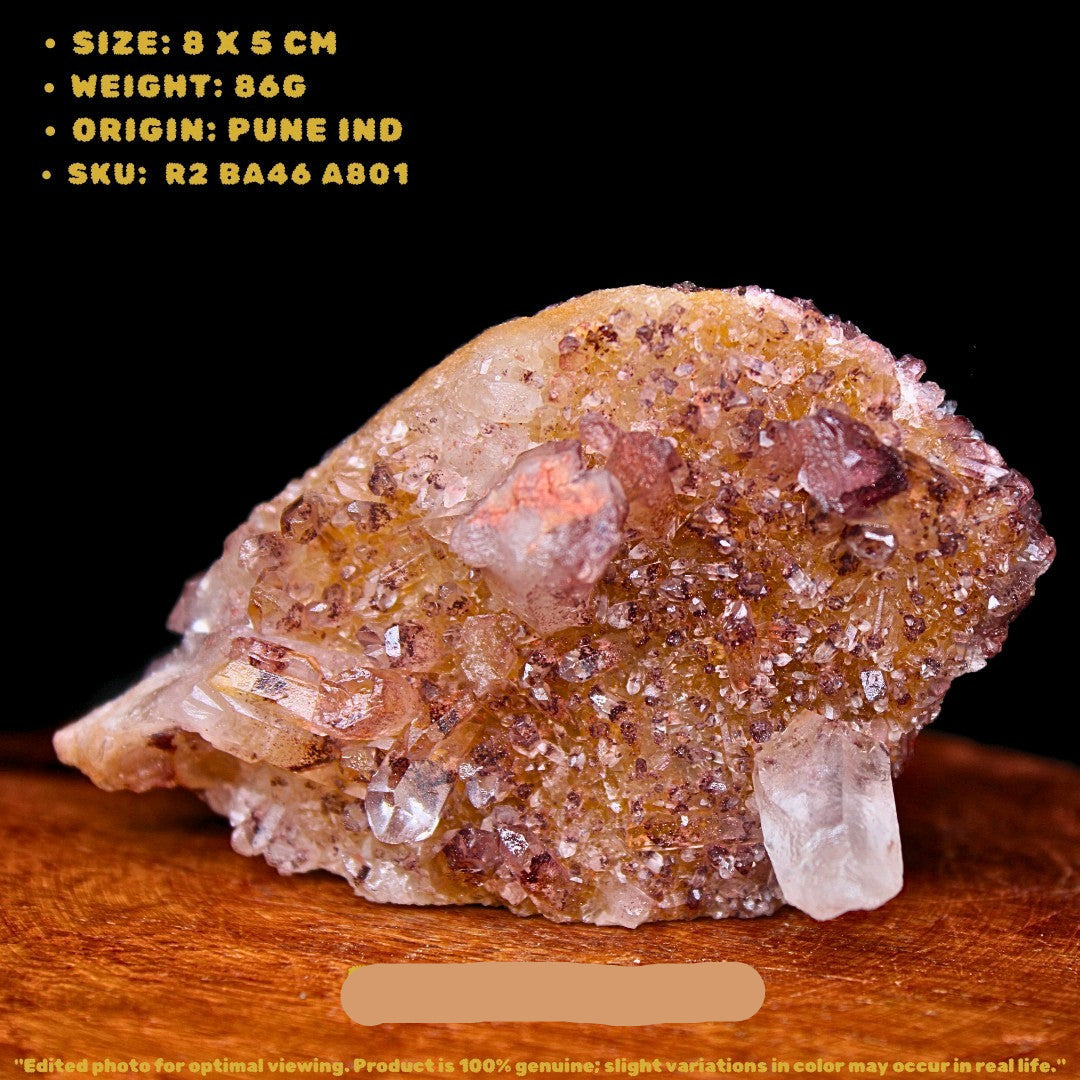 Phantom Quartz Crystal 86g | 8x5 cm | Rare Natural Healing Stone for Meditation