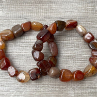 Wholesale Grade A++ Gemstone Nugget Bracelet, Choose from 18 Gemstone Types