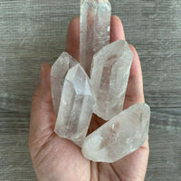 1/2 Lb Quartz Crystal Point Collection, 1.5" - 3.5" Natural Clear Quartz Points
