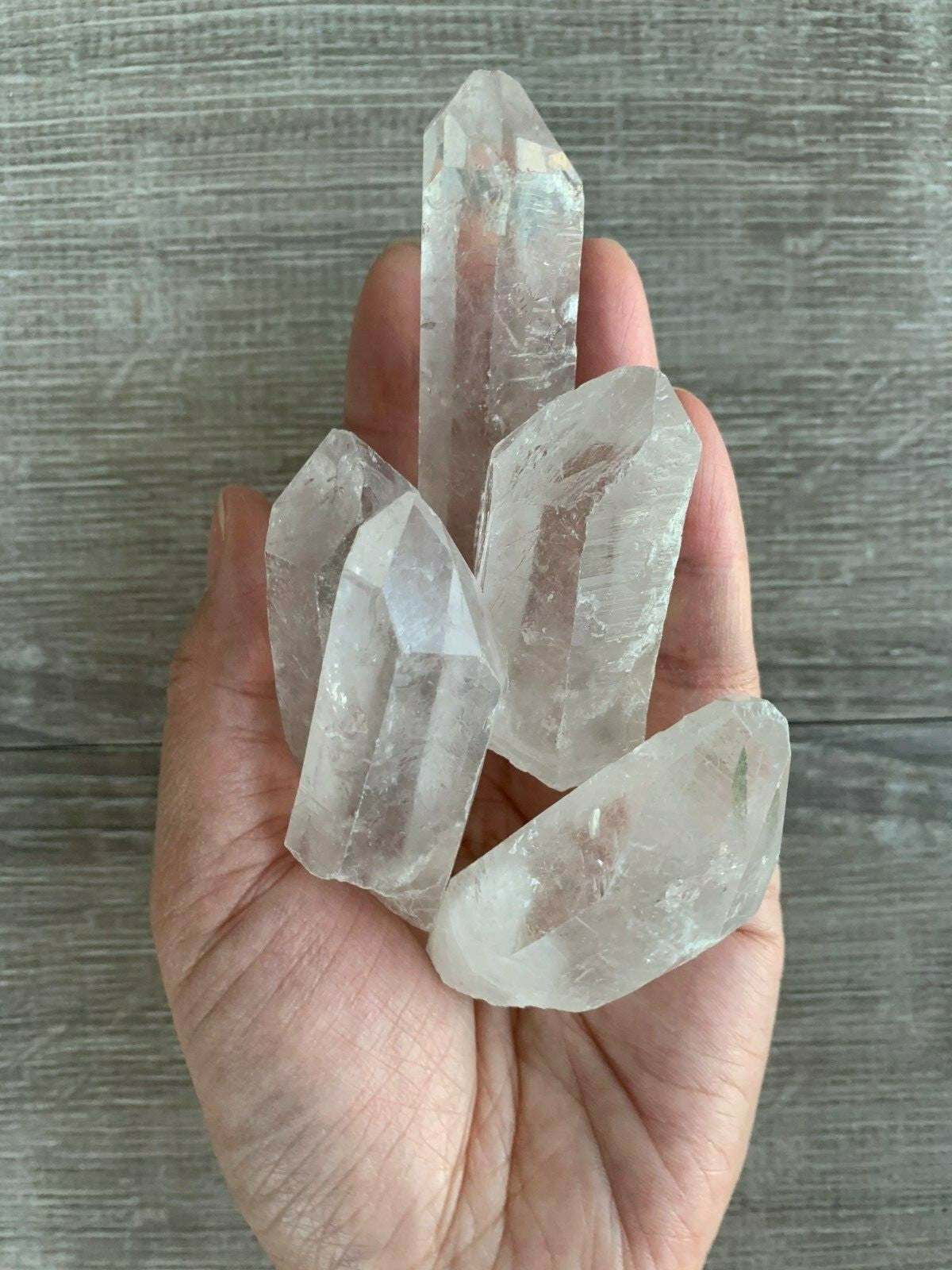 1/2 Lb Quartz Crystal Point Collection, 1.5" - 3.5" Natural Clear Quartz Points
