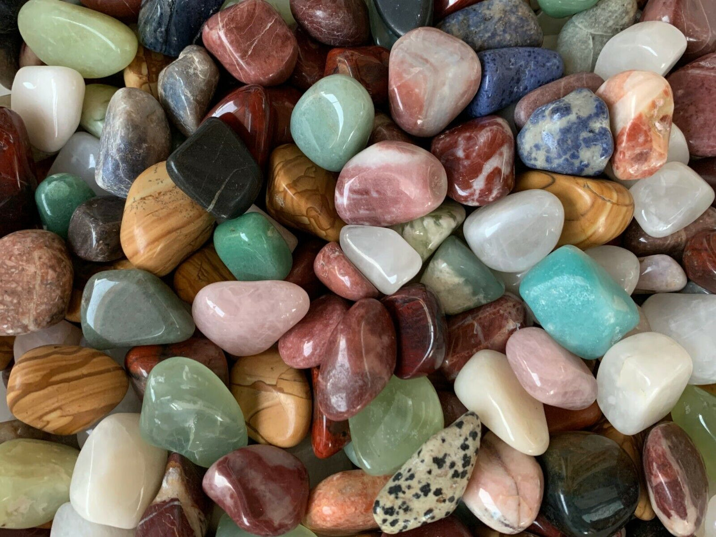Tumbled Stone Mix, Medium Mix Tumbled Stone, Healing Crystals,Wholesale Bulk Lot