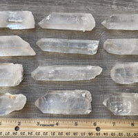 Grade A+++ Natural Clear Quartz Crystal Points, 2 to 4 Inches Long, 2-3 oz