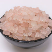 Rose Quartz Semi Tumbled Gemstone Mini Chips 6-8 mm, 'A' Grade Wholesale Lots