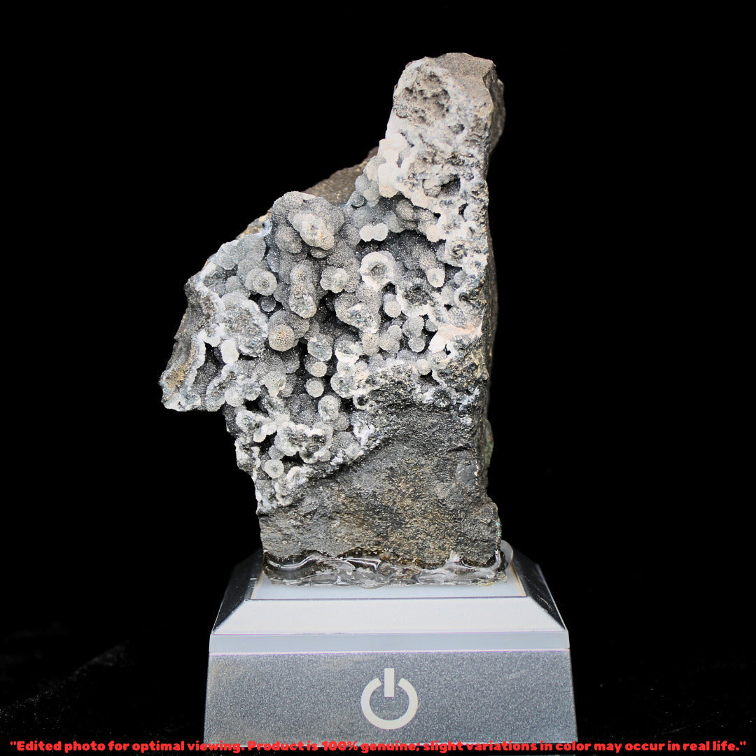 Rare Coral Chalcedony Crystal 290g Botryoidal Mineral Specimen India