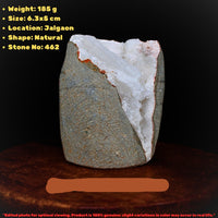 Stunning Scolecite Geode Healing Cluster – 6.3x5cm High Vibration Spiritual 185g