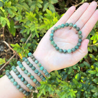 8 mm Bead Gemstone Bracelets: BUY 3 GET 1 FREE! (Stretch Crystal Bead Bracelets)