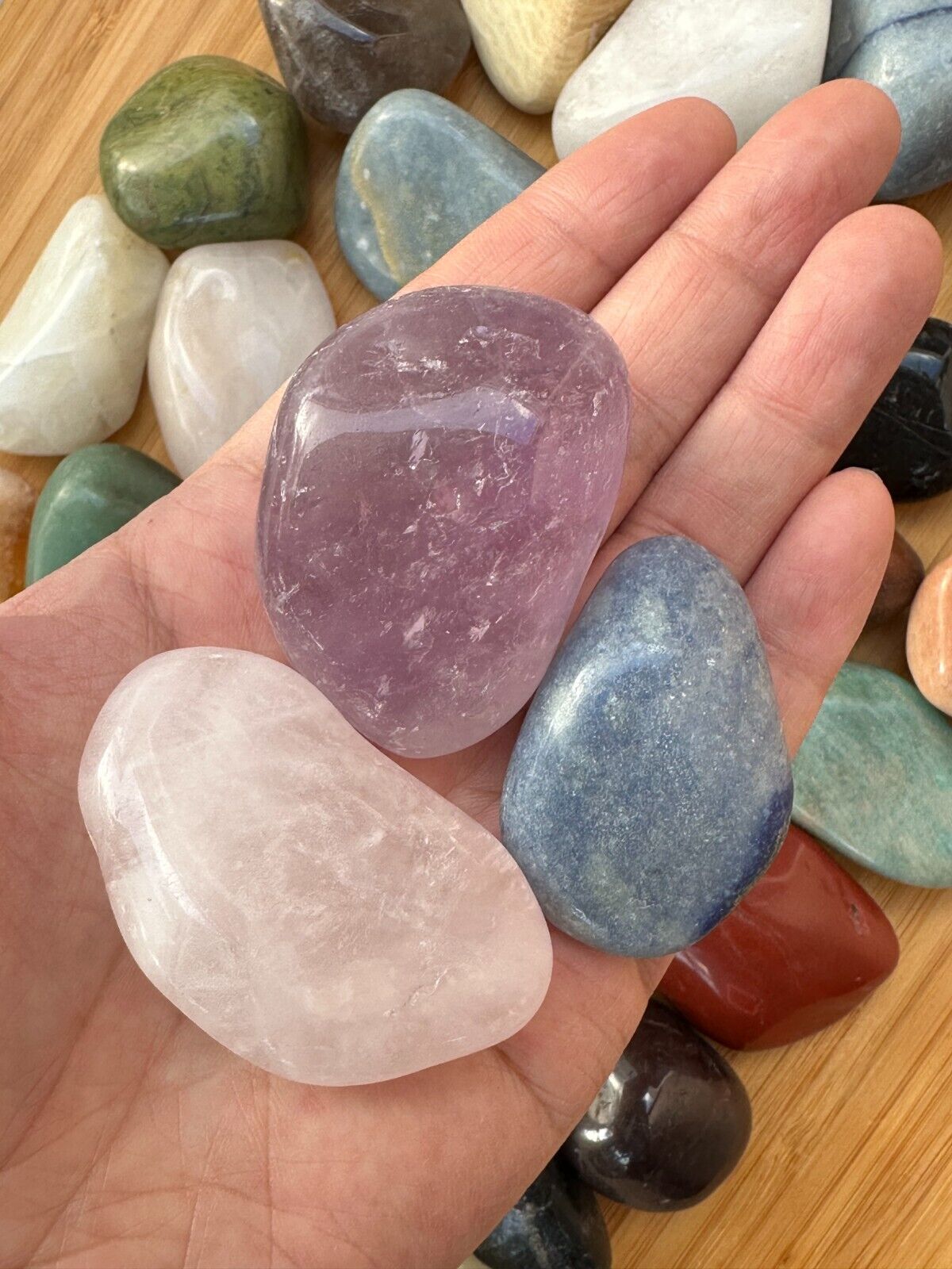Tumbled Stone Mix, Large Mix Tumbled Stone, Healing Crystals,Wholesale Bulk Lot