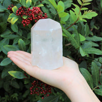 ✨ Natural Clear Quartz Point with Cut Base | Premium 'A' Grade | Zeenat Studio