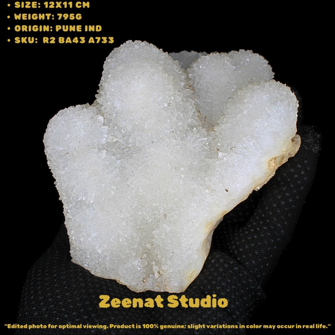 Rainbow Quartz Cluster 878g 18x11 cm Natural Raw Healing Crystal Specimen