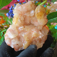 230g Natural Stilbite & Heulandite Cluster | Calming & Spiritual Healing Stone