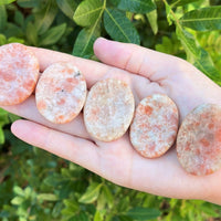 Natural Crystal Worry Stone: Choose Gemstone (Crystal Healing Pocket Stone)