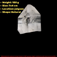 Himalayan Clear Quartz Point Wand Ethically Sourced Healing Crystal from India