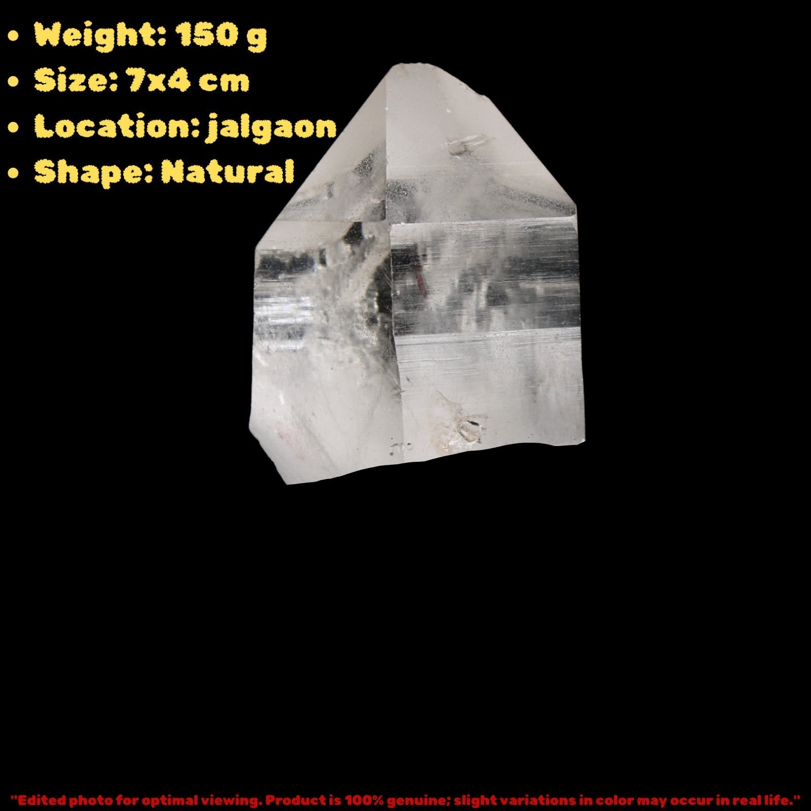 Himalayan Clear Quartz Point Wand Ethically Sourced Healing Crystal from India