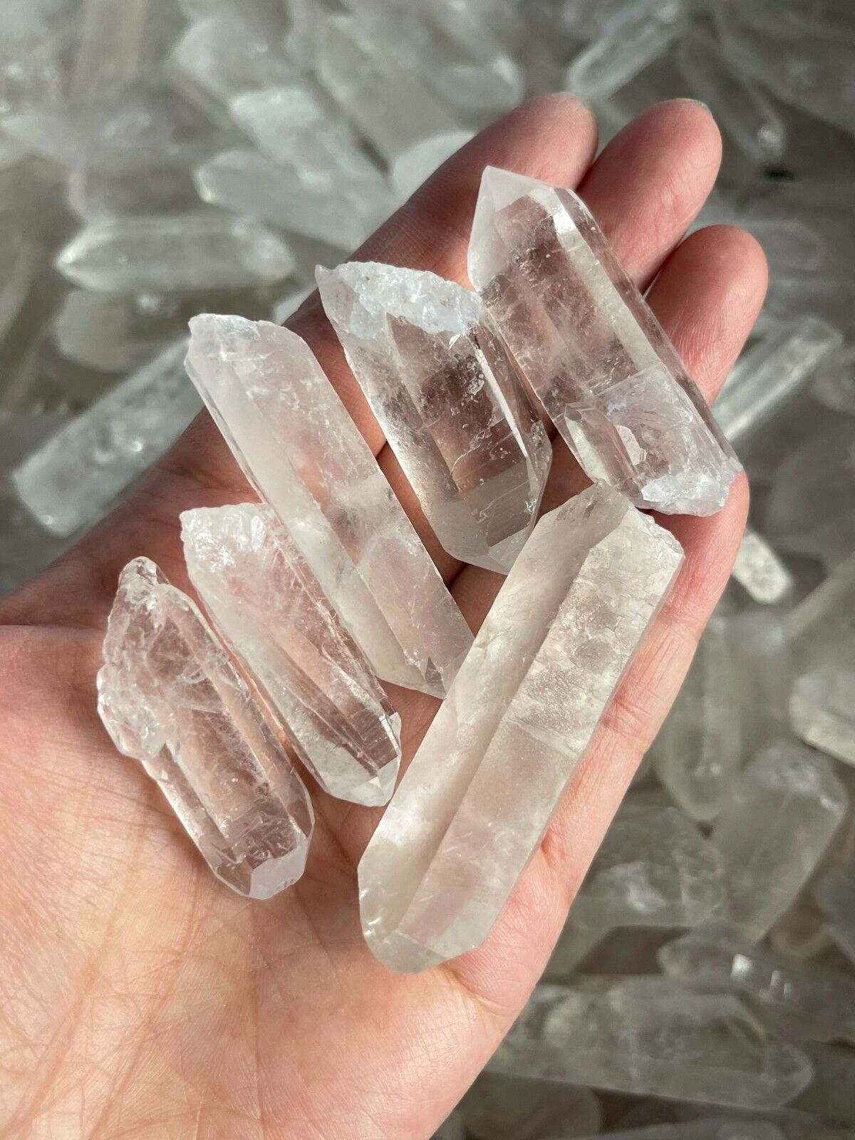 Natural Clear Quartz Crystal Point, 1.5" to 3" Raw Crystal Points,Wholesale Bulk