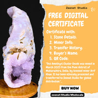 Clearance Amethyst Cut Base Crystal Geodes - Natural Quartz Cluster Specimens