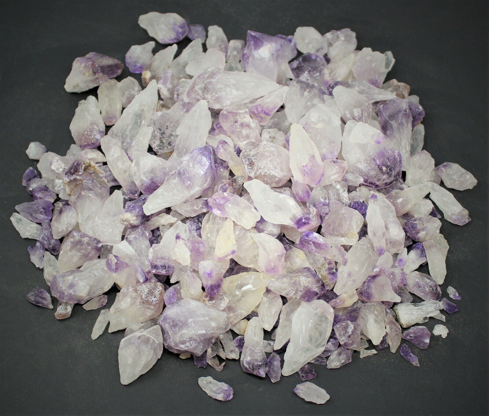 Wholesale CLEARANCE Amethyst Crystal Points, 500 Carat Lot Natural Rough Quartz