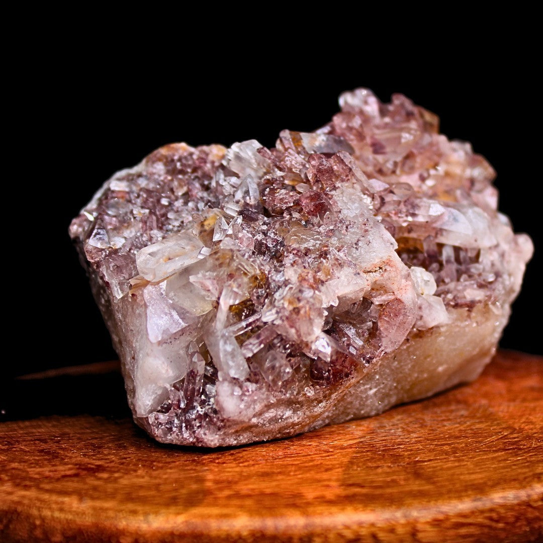 Phantom Quartz Crystal Cluster 250g 7x6 cm Natural Raw Mineral Specimen India