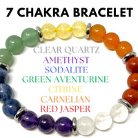 8 mm Bead Gemstone Bracelets: BUY 3 GET 1 FREE! (Stretch Crystal Bead Bracelets)