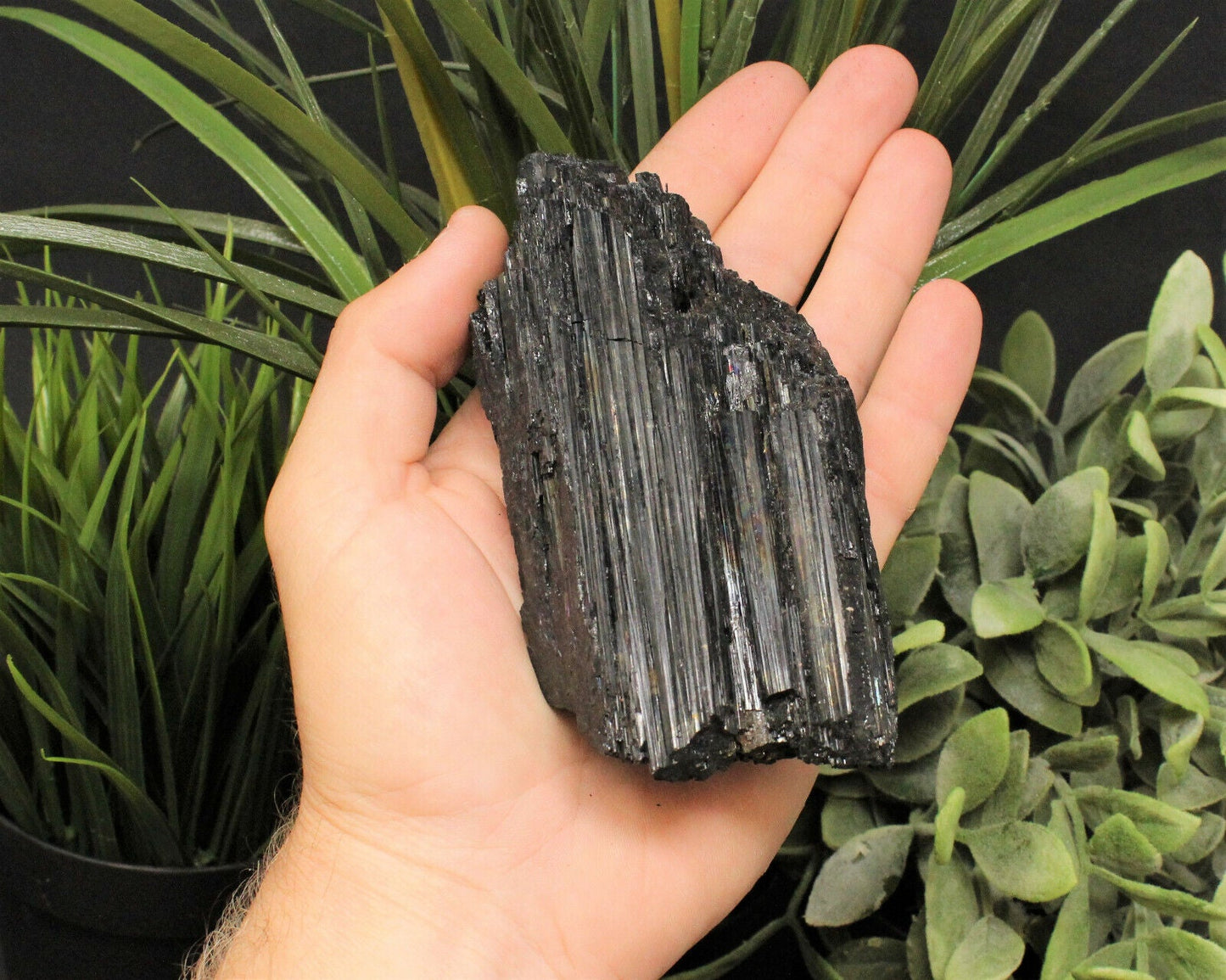 JUMBO Black Tourmaline Rods Premium Rough Natural Crystal Logs