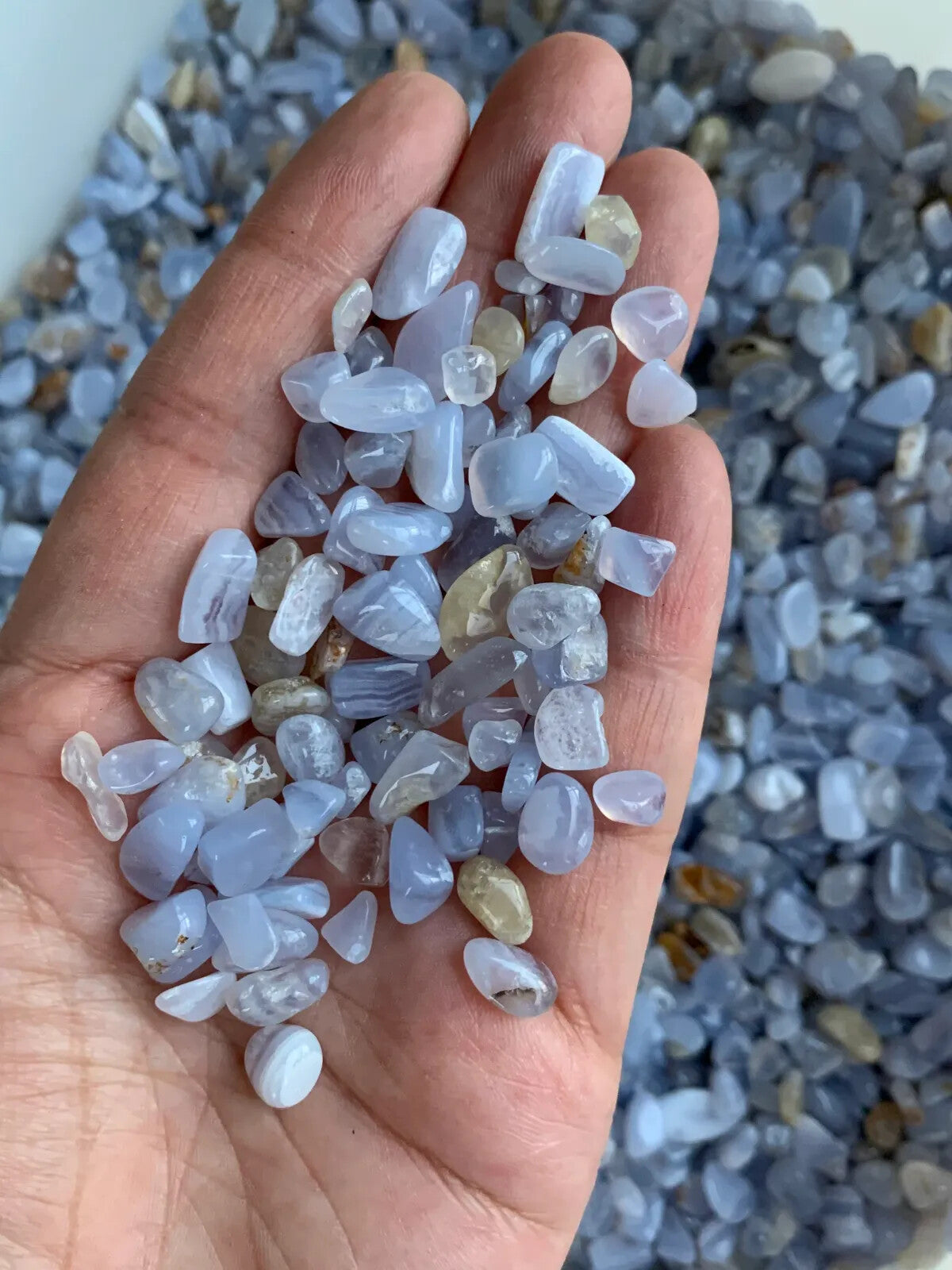 Grade A++ Semi Tumbled Gemstone Mini Chips 3 - 18 mm, Choose From 4 oz to 3 lbs