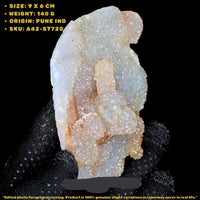 Amethyst Cluster 140g 9x4 cm Natural Quartz Mineral from India