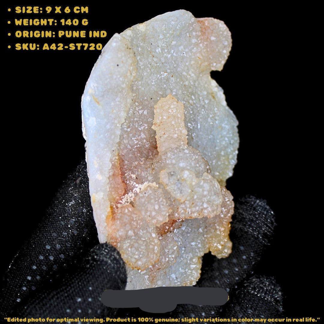 Amethyst Cluster 140g 9x4 cm Natural Quartz Mineral from India