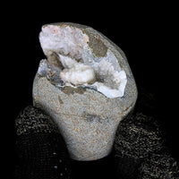 Scolecite Geode 118g Natural Reiki Stone for Calm Meditation Energy