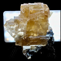 580g Calcite with Rainbow Inclusions & Mordenite Geode India 9x8.5cm