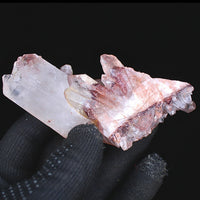 Natural Phantom Quartz Cluster 150 g 10×5 cm Raw Crystal Mineral from India