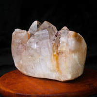 Phantom Quartz Cluster 416g 8x6cm Rare Mineral Crystal for Display Shelf