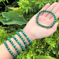 8 mm Bead Gemstone Bracelets: BUY 3 GET 1 FREE! (Stretch Crystal Bead Bracelets)
