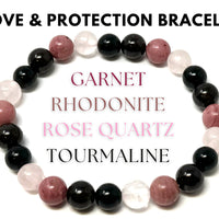 8 mm Bead Gemstone Bracelets: BUY 3 GET 1 FREE! (Stretch Crystal Bead Bracelets)