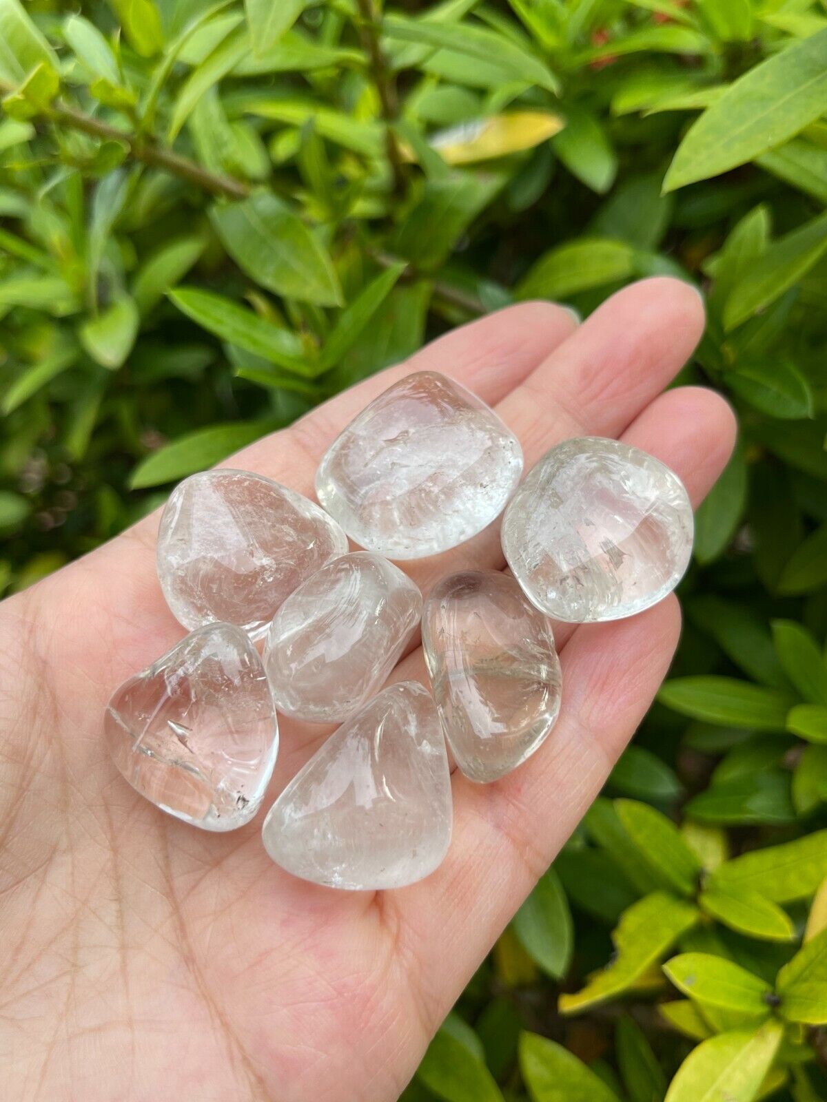 Grade A++ Clear Quartz Tumbled Stones, 0.75"-1.25" Quartz Crystal, Pick How Many
