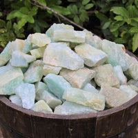 LARGE Rough Aquamarine Natural Chunk, 2" - 3" (Raw Aquamarine, JUMBO)