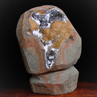 Natural Scolecite Geode & Chalcedony Crystal Cluster 306g Healing Energy Stone