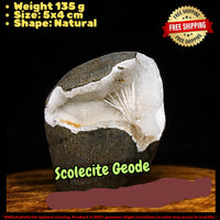Natural Scolecite Spray Geode – 135g – Zeolite Crystal from India 🇮🇳