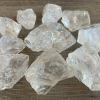 Natural Rough Clear Quartz Chunks, 1-2" Raw Clear Quartz, Wholesale Bulk Lot
