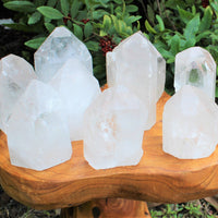 ✨ Natural Clear Quartz Point with Cut Base | Premium 'A' Grade | Zeenat Studio