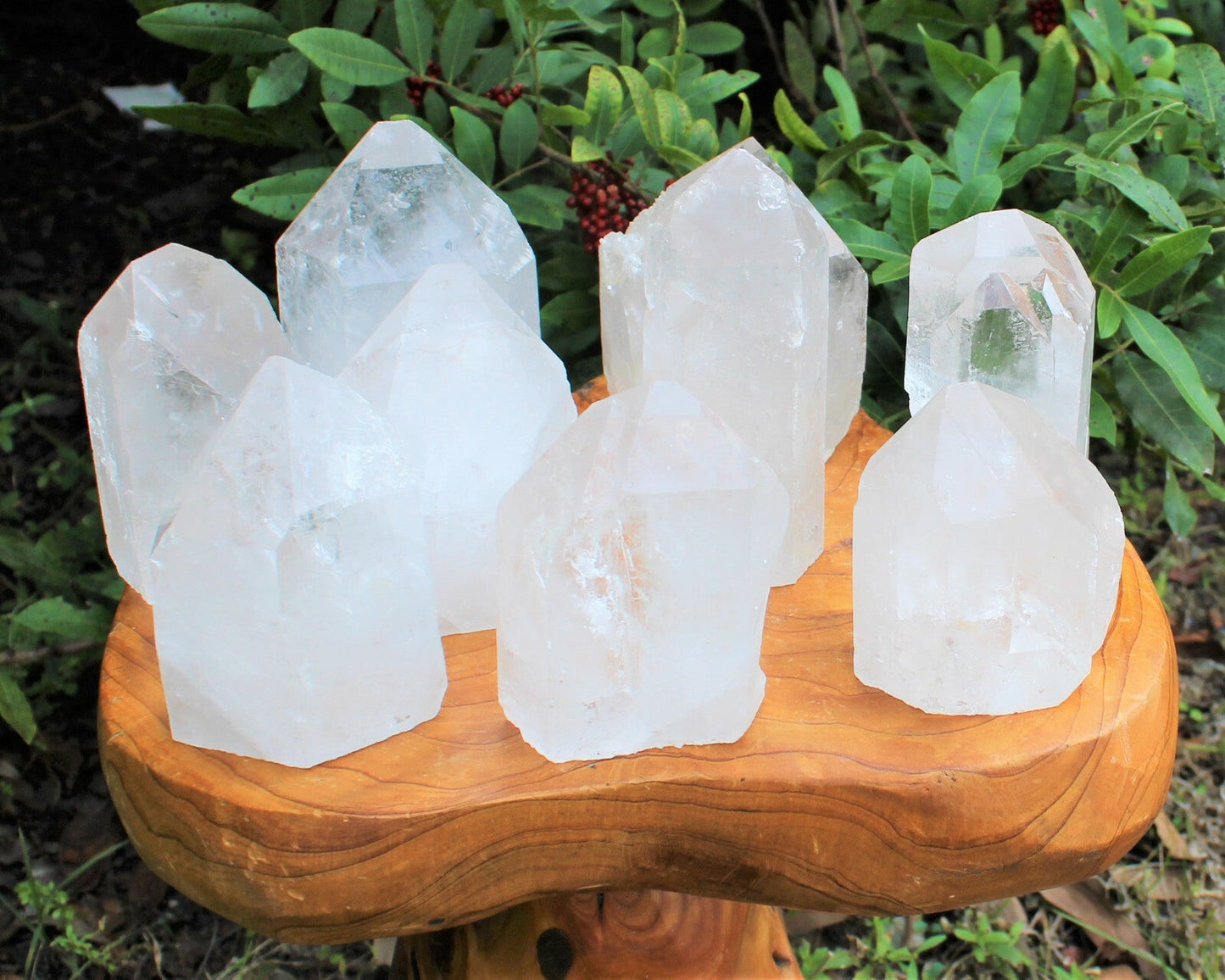 ✨ Natural Clear Quartz Point with Cut Base | Premium 'A' Grade | Zeenat Studio