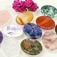 Wholesale Lot 11 PCs Natural Crystal Worry Stone Healing Energy