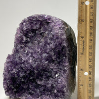 Finely Polished Uruguay Deep Purple Amethyst Cluster Crystal Geode, Pick a Size