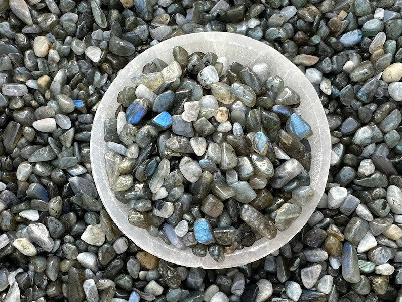 Grade A++ Semi Tumbled Gemstone Mini Chips 3 - 18 mm, Choose From 4 oz to 3 lbs