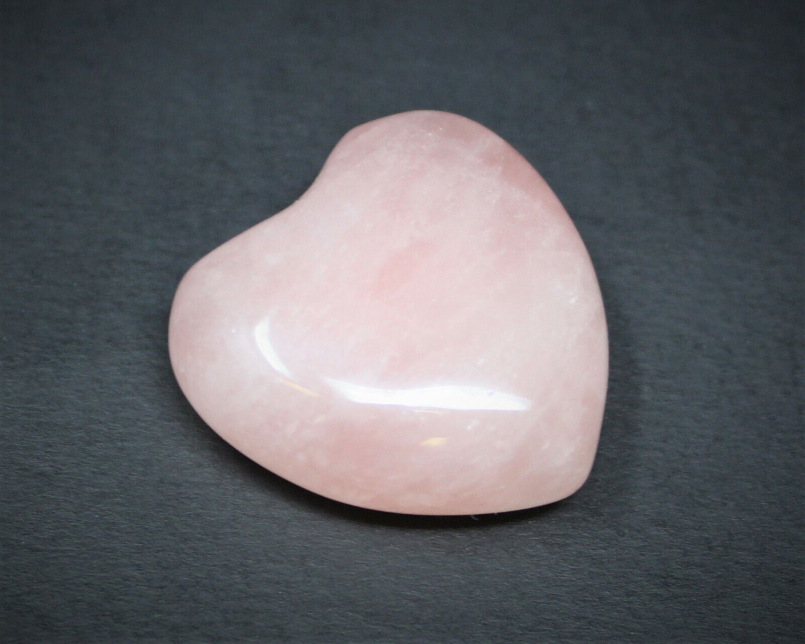 Rose Quartz Heart: Bulk 10 Piece Lot (Pocket Size 1" Puffed, Pink) Wholesale