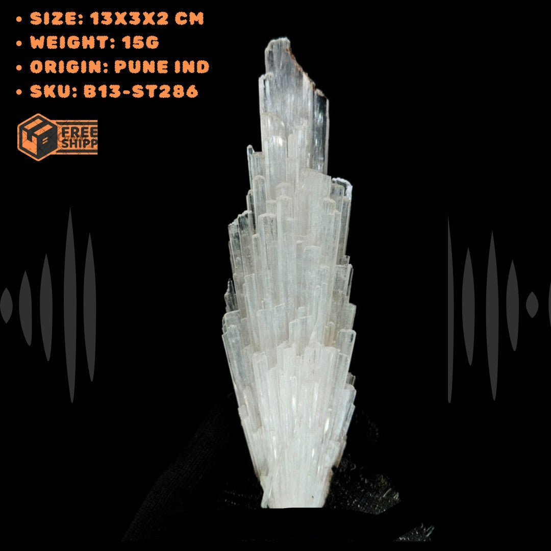 Rare Scolecite Spray Crystal 15g Zeolite Mineral Specimen from India