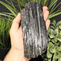 JUMBO Black Tourmaline Rods Premium Rough Natural Crystal Logs