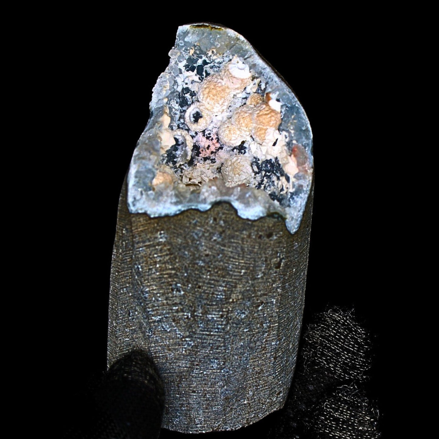 Rare MM Quartz Mordenite Ball Geode 256g Indian Zeolite Specimen